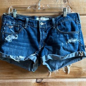 Hollister Jean Shorts Distressed, Great Condition, Broken In